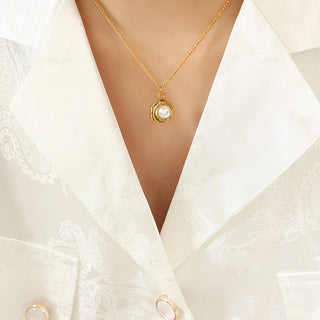 OCEAN PEARL NECKLACE GOLD