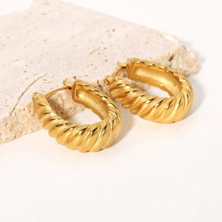 BRAVE HOOP EARRINGS GOLD