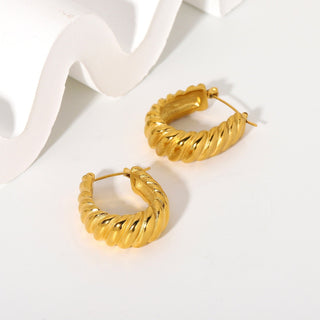 BRAVE HOOP EARRINGS GOLD