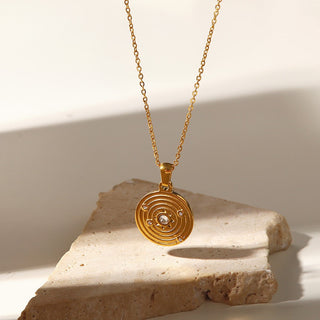 CENTRAL DIAMOND NECKLACE GOLD