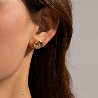 FIONA DIAMOND EARRINGS GOLD