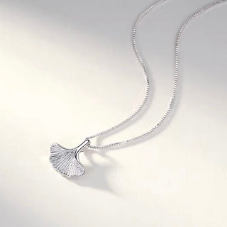 GINKGO LEAF NECKLACE S925 SILVER