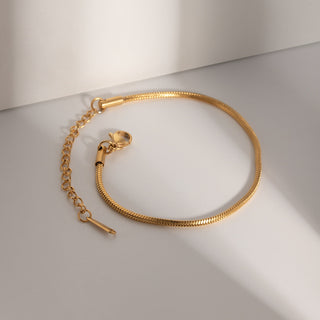 SNAKE CHAIN ARMBAND GOLD