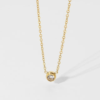 THE ONE DIAMOND NECKLACE GOLD