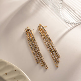 TRIO DIAMOND EARRINGS GOLD