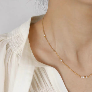 BASIC TIMELESS PEARL KETTE