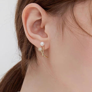 DANDELION EARRINGS GOLD