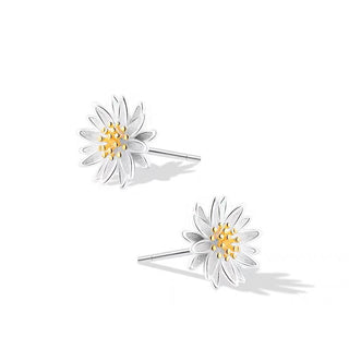 DAISY FLOWER EARRINGS S925 SILVER