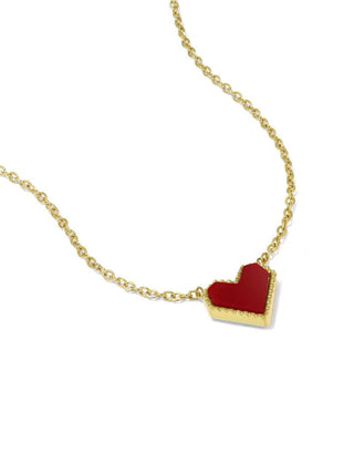 LOVE RED HEART HALSKETTE GOLD