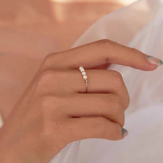 OPEN PEARL RING S925 SILVER