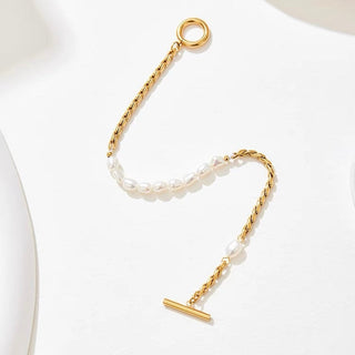 PEARL TWIST ARMBAND GOLD