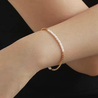 PEARL TWIST ARMBAND GOLD