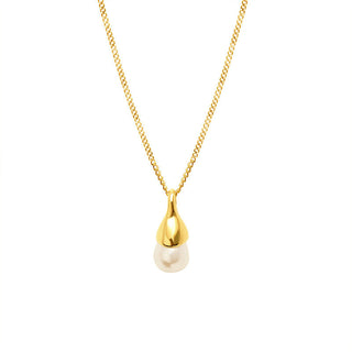 simple-pearl-halskette-gold