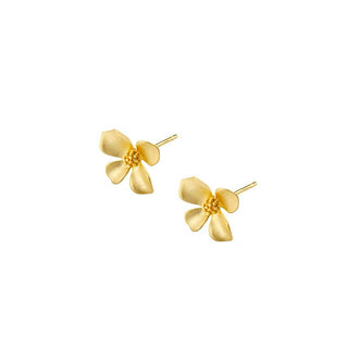 TINY LILY EARRINGS GOLD